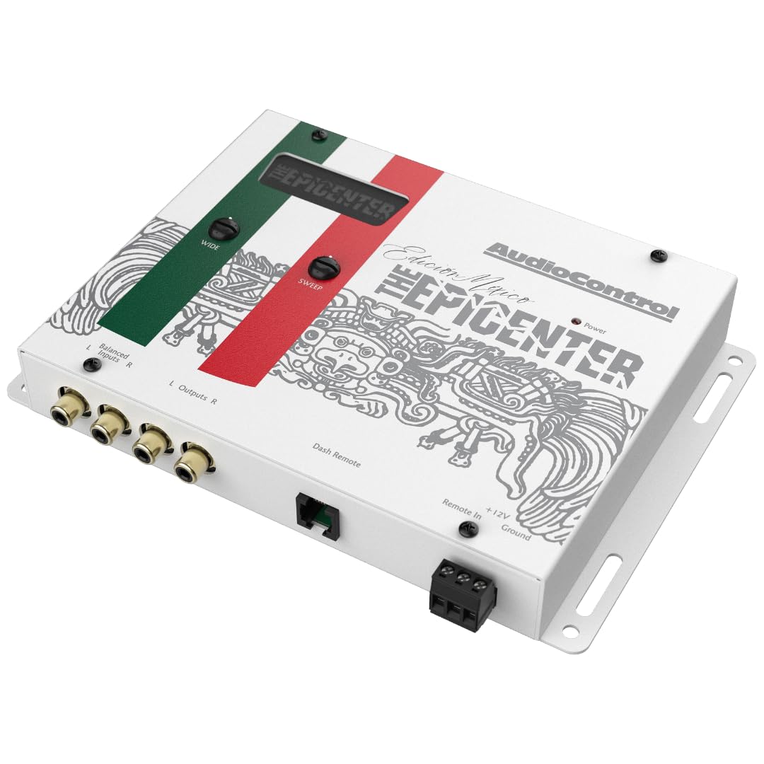 Audiocontrol Epicenter Bass Restoration Processor, Car Audio Bass Booster Maximizer (Epicenter Mexico Edition, White)